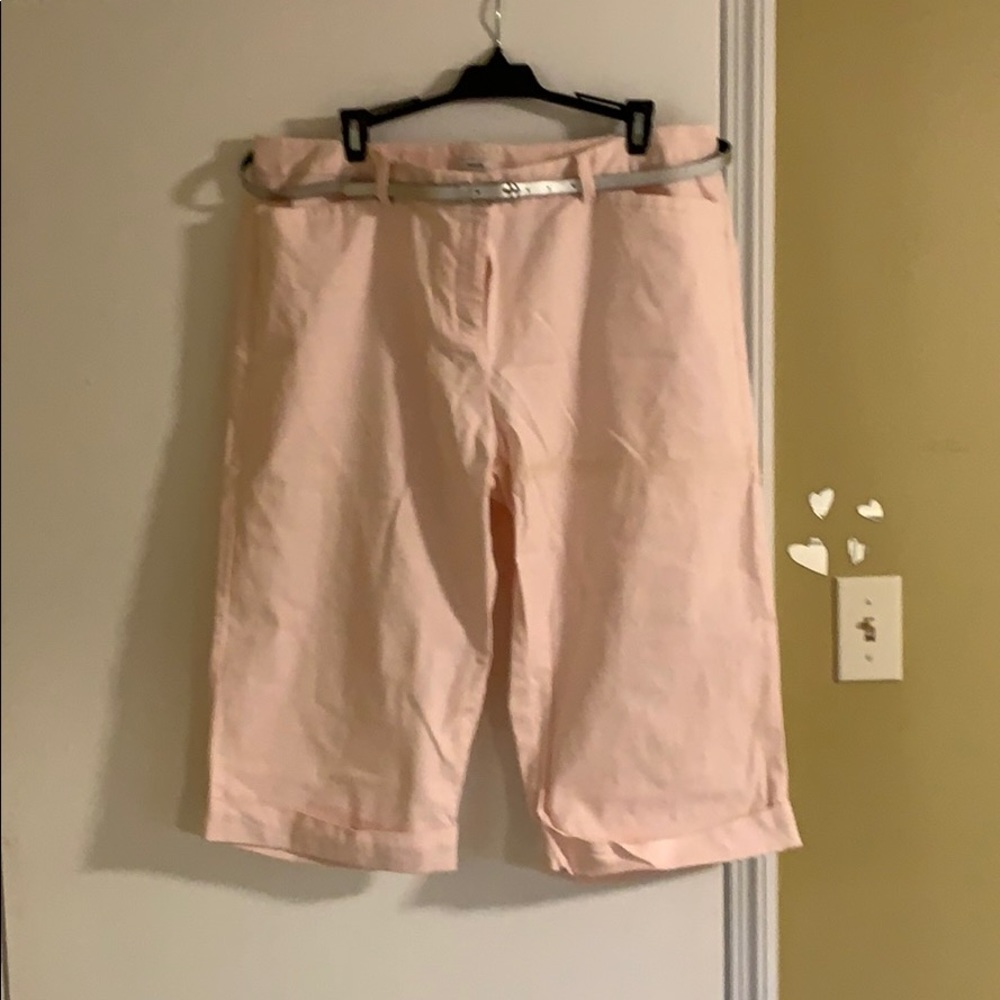 Liz & Co Wide Leg Crop Pants